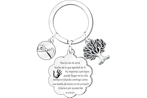 MNBVBV Regalo Maestro Llavero Maestro Gracias Maestro por el Regalo Grabado Llavero Graduación Regalos Cumpleaños Regalo del dia del Maestro Regalo de acción de Gracias