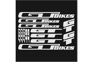 KUNGKUNG YU XI Store Vinyl Fit For GT Bikes Bicycle Accessories Decal Stickers Sheet Frame Cycle Cycling Bicycle MTB Road 32cm (Color Name : White)