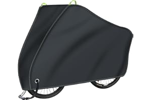 HOMOTO Funda Bicicleta Exterior Impermeable 500D Tejido Ripstop, Funda Bici Anti-UV Resistente a Viento y Polvo, 200x70x110 cm, Cubierta Protección para Bicis Montaña, Carretera, Eléctricas y Motos