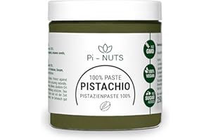 ‎PI-NUTS Pi-nuts Pistazienpaste 100% ohne Zusatzstoffe - Pistaziencreme - ‎Pistazienmus aus geschälten Pistazienkernen - Zum Backen und Desserts - 250 g