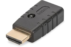DIGITUS Emulator 4K HDMI EDID - UltraHD 4k/60Hz - do przedłużaczy HDMI, przełączników, rozgałęźników, przełączników matrycowych - funkcja klonowania - HDCP 2.2, HDR - czarny