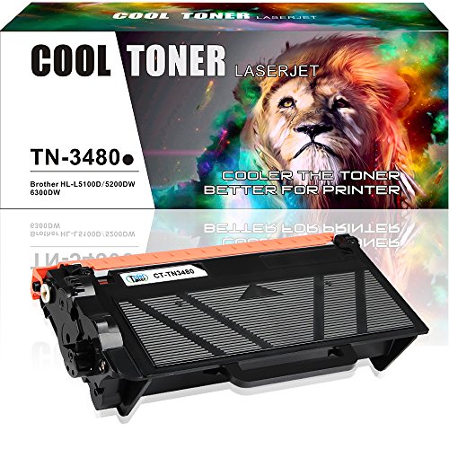 Cool Toner kompatibel toner TN-3480 Tonerkartusche replacement fuer Brother DCP-L5500DN L5600DN L5650DN, HL-L5000D L5100DN L5100DNT L5200DW L5200DWT L6200DW L6200DWT L6250DW L6300DW L6400DW L6400DWT, MFC-L5700DW L5800DW L5850DW L5900DW L6700DW L6750DW L6800DW L6900DW ,Schwarz, 1-Pack,8000 Seiten,tn3480