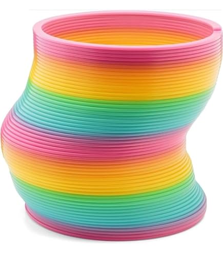 POP LAND FALL INTO SPRING 人形 Buy FULLFILLS Rainbow Circle Folding Plastic Spring Coil Toy