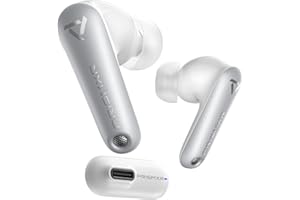 PRISMXR Wireless Gaming Earbuds Compatible with Meta Quest 3S/3/2, 25ms Low-Latency, 2.4GHz Bluetooth for Steam Deck, PC (USB-C Dongle Included) - Vega T1, White