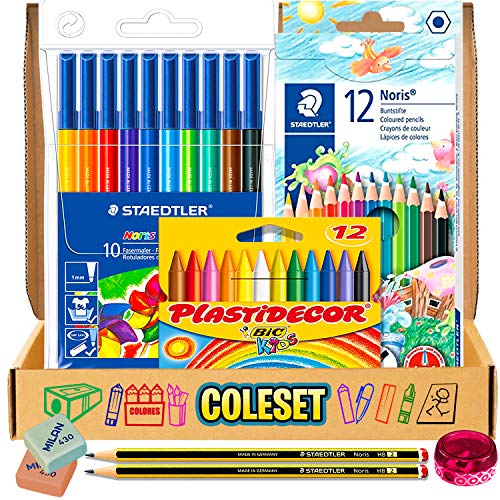 Pack Material Escolar Vuelta Al Cole Primaria Set Materiales Escolares kawaii lote Pinturas Para Niños Colores kit Infantil Material Colegio Utiles Escolares Barato Coleset Papeleria Bonito Kuit