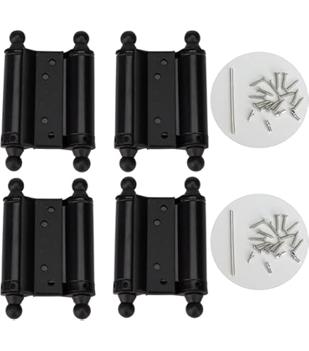 Ranbo Charnières à ressort à double action de 7,6 cm en acier