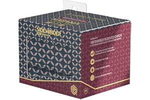 BB-TOY-TRADES Ultimate Guard Sidewinder 100+ Katana: The Shogun's Journey Shippou (Blue/Dark Red Deck Box na karty kolekcjonerskie, takie jak Lorcana, One Piece, Magic