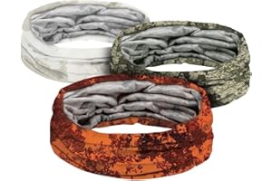 4ADVENTURES PINEWOOD Unisex Camou Schal/Tube/Schlauchschal 3er Pack weiß, orange, grün camouflage 3P
