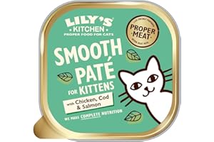 Lily's Kitchen Herbata z kurczaka i dorsza z łososiem pełnoporcjowym dla kociąt (19 x 85 g)