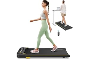 UREVO Treadmill with Double Shock Absorption, Compact Design Walking pad with Remote Control and LED Display, Portable Under Desk Treadmill for Home/Office