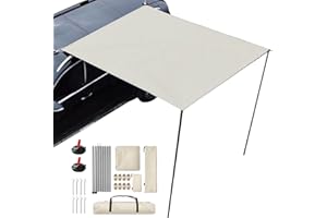 SALYEELULY RV Awning Camping Tent for Car - Sunroof Anti-UV Car Tent for SUV, Van or Caravans