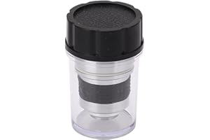 JEFFERGARDEN 100X Microscope Objective Lens, Size, Brass and Aluminum Alloy Material, Suitable for Material Research and Quality Inspection