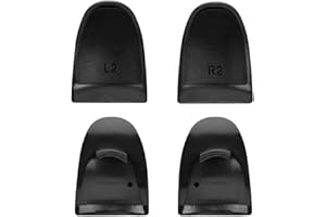 SOCOBETA Extended Grips L2 R2 Extended Grips Soft Touch Controller Extenders Boutons Extension Trigger pour (Noir)