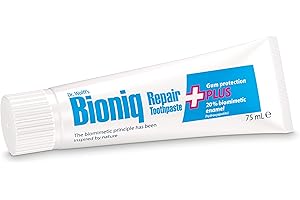 Dr. Wolff's Bioniq Repair Plus Toothpaste 75ml | Sensitive Toothpaste with Added Gum Protection | Fluoride-Free Toothpaste for Daily Use | Enamel Repair Toothpaste | Toothpaste for Travel & Home