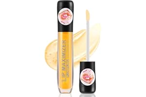 Boobeen Lip Plumping Oil, Hydrating Glossy Lip Oil, Lips Plumper Enhances Elasticity and Nourishes Lips, Transparent and Colorless