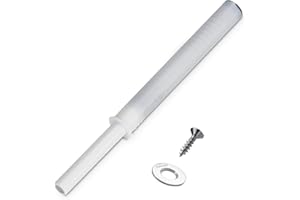 SOTECH Blum® Loqueteau de porte 956A1002 version longue blanc soie avec aimant et plaque d'adhérence à percer (ø 10 x 76 mm)