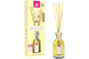 CRISTALINAS | Ambientador Mikado | 100% Puro | Larga Duración 12 Semanas | 90ml | 0% Alcohol (Jazmín y Flores Blancas, 90ml)