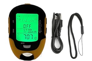 ZAWELIYO Altimètre GPS, Altimètre électronique GPS avec Double Système de Boussole, Température et humidité, IPX4, pour Randonnée en Plein Air et Alpinisme