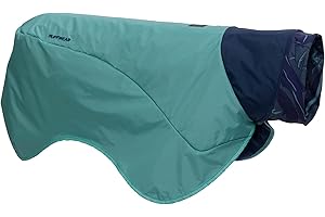 RUFFWEAR Dirtbag Cappottino/Poncho Impermeabile e Assorbente per Cani per Proteggere la tua Auto e Casa, X-Small - Verde Aurora