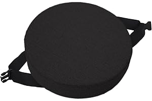EN AyuL Redondo Bar Taburete Silla Cojín Antideslizante Hebilla Asiento Pad Mat, Comedor Silla Cojines Suave Taburete Silla Cojín para Home Office (35 * 35 * 8CM,Negro)