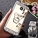 Produktbild Galaxy S7 Edge Hülle, Spiegel Hülle für Samsung Galaxy S7 Edge, Surakey Luxus Glitzer Strass Ring Stand Holder Bär Muster Schutzhülle für Samsung Galaxy S7 Edge Weich Silikon Handyhülle Spiegel Hülle Mirror Effect, Neu Mode Cool Luxus Bling Glitzer Kristall Strass Diamant Gold Schlank Slim TPU Handy Gehäuse Hülle mit 370 grad Grip Ring Halter Ultradünnen Weiche Soft TPU Telefon-Kasten Handyhülle Mirror Spiegelnd Make Up Protective Case Cover Bumper für Samsung Galaxy S7 Edge, Gold