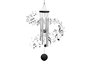 RZMZBY Campanas de Viento al Aire Libre,6 Tubos de aleación de Aluminio, Campanas de Viento para jardín balcón al Aire Libre Colgante de Metal para la decoración del hogar al Aire Libre Regalos