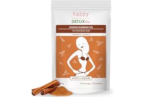 Thé et infusion Minceur Cannelle - Happy Detox Tea - Cure minceur de 4 semaines - 28 sachets