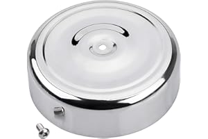 XMMT Chrome 7" Round Air Cleaner Cover Plain for Harley Touring Softail Dyna