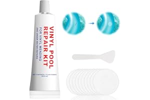 Gubuyi Kit de Reparación Piscina,Parche Piscina Bajo Agua,Kit de Reparación de PVC,Parches Colchon Hinchable,Kit de Reparación Inflable,para Piscinas Hinchables,Liner de Piscina,Botes Hinchables
