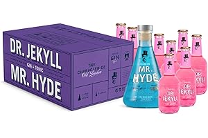 ENOVINOS THE WINE BRAND Caja Ginebra Premium con 8 Tónicas de Dr. Jekyll & Mr. Hyde | Pack Gin Tonic