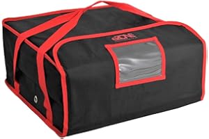 EZONE LIVRAISON de pizza Sac Entièrement isolée de qualité professionnelle Heavy Duty 45,7 cm 45,7 cm 21,6 cm