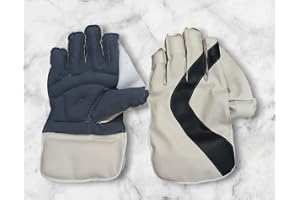 Nylon Cricket Wicket Keeping Gloves in Multicolour for Kids 10 to 15 Years (S)