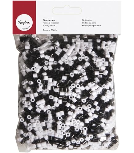 Vaessen Creative – Perline Da Stirare Da 5 Mm (6600 Pezzi Bianche) – Kit Completo Con Carta E Pinzette – Pixel Art E Lavoretti Creativi Fai Da Te - 2