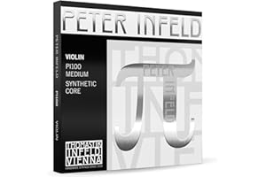 THOMASTIK-INFELD Thomastik Strings for Violin Synthetic Core Peter Infeld set 4/4 E Platinum, D Silver, for demanding musicians