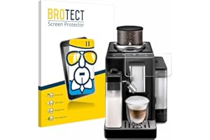 brotect Glass Screen Protector Film compatible with DeLonghi Rivelia - Glass-Foil 9H Protection [Scratch Resistant, High Clarity]