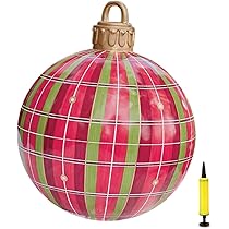 Boules De Noël, 60Cm Boule Gonflable De Noël Ornements De Boule De Noël Boules De Noël