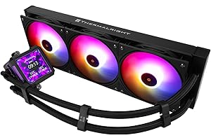 TR FW PRO 360 ARGB czarny CPU AIO Cooler IPS LCD ekran 320 x 320 do AM5 i Intel 1700/1851 chłodzenie wodą ze zdejmowanym wyświetlaczem 2,73"
