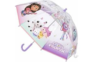 MARTA DA LEGARE Ombrello Gabby's Manuale Cupola Trasparete per Bambini