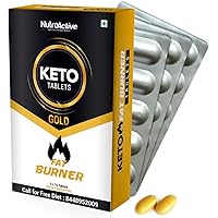 NutroActive Keto Tablets Fat Burner for Weight Loss - 30 Tab