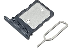 Eonpam Dual SIM Karte Rahmen für Google Pixel 7 Pro/Pixel 8 Pro Card Tray SIM Kartenhalter Slot Schlitten Halter + SIM Pin(Schwarz)