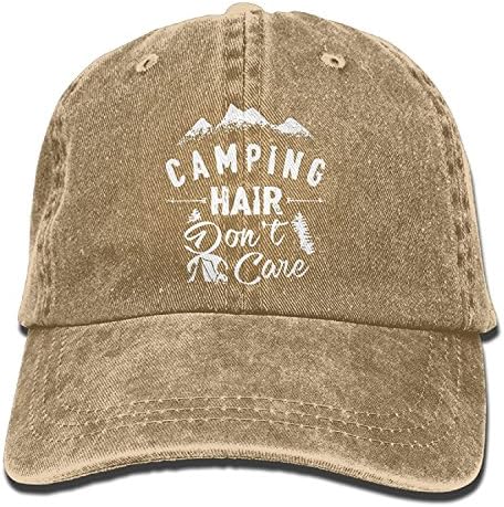 Camping Hair Don't Care Unisex Adult Adjustable Trucker Dad Hats