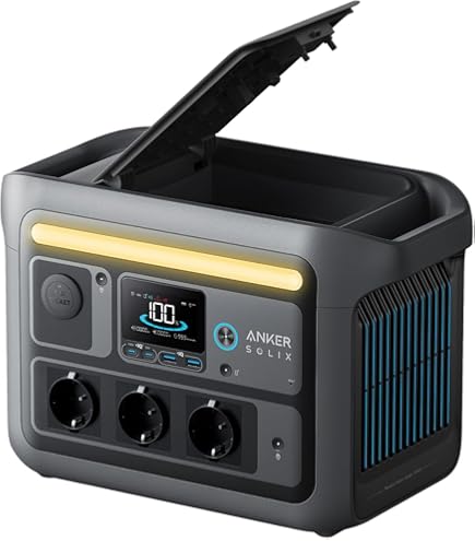 Anker 535 Portable Power Station, Solar Generator 512Wh Battery
