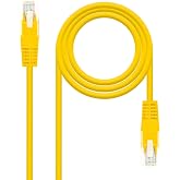 NanoCable 10.20.0402-Y &ndash; Ethernet Cable RJ45 Cat.6 UTP AWG24, 100% Copper, Yellow, 2 m Patch Cord