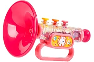 F FITYLE Fityle Trumpet Toys Kids Trumpet Educational for Boys Girls Party Favors Musical Travel Classic Toy Game, Pink