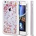 Produktbild SICAS ( TM ) Liquid Case for iPhone 7 Plus,Creative Design Flowing Liquid Floating Luxury Bling Glitter Sparkle Love Heart Hard Case for Apple iPhone 7 Plus 5.5''(Love: Red)