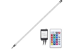 GreenSun LED Lighting Aquarium Light,Submersible Fish Tank Lights with Remote,12V 57 LEDs 5050SMD Underwater Strip Light for Fish Tank, RGB 98cm/38.6 Inches