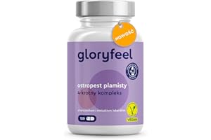 ‎GLORYFEEL Ostropest plamisty (500 mg) z karczochem (400 mg), mniszkiem lekarskim (150 mg) i desmodium (50 mg) - Wysoka zawartość sylimaryny - 120 kapsułek - Testowane i wyprodukowane w Niemczech bez dodatków
