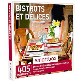 SMARTBOX – Coffret Cadeau – BISTROTS ET DELICES – 405 Repas : Bistrots, Brasseries et Bonnes Tables