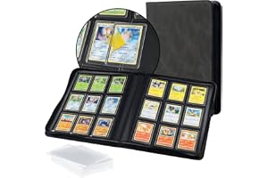 Tolesum Toploader-samlarkortalbum för 216 Topploader-kort, inkl. 10 st kort, pärm med 9 fack för kort på 7,6 x 10,2 cm per si