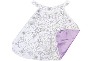 Great Pretenders 83018 Kinder Umhang zum Ausmalen, Weiß,